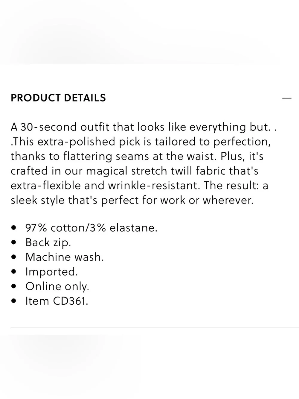 J. Crew pintucked twill dress (hemmed)